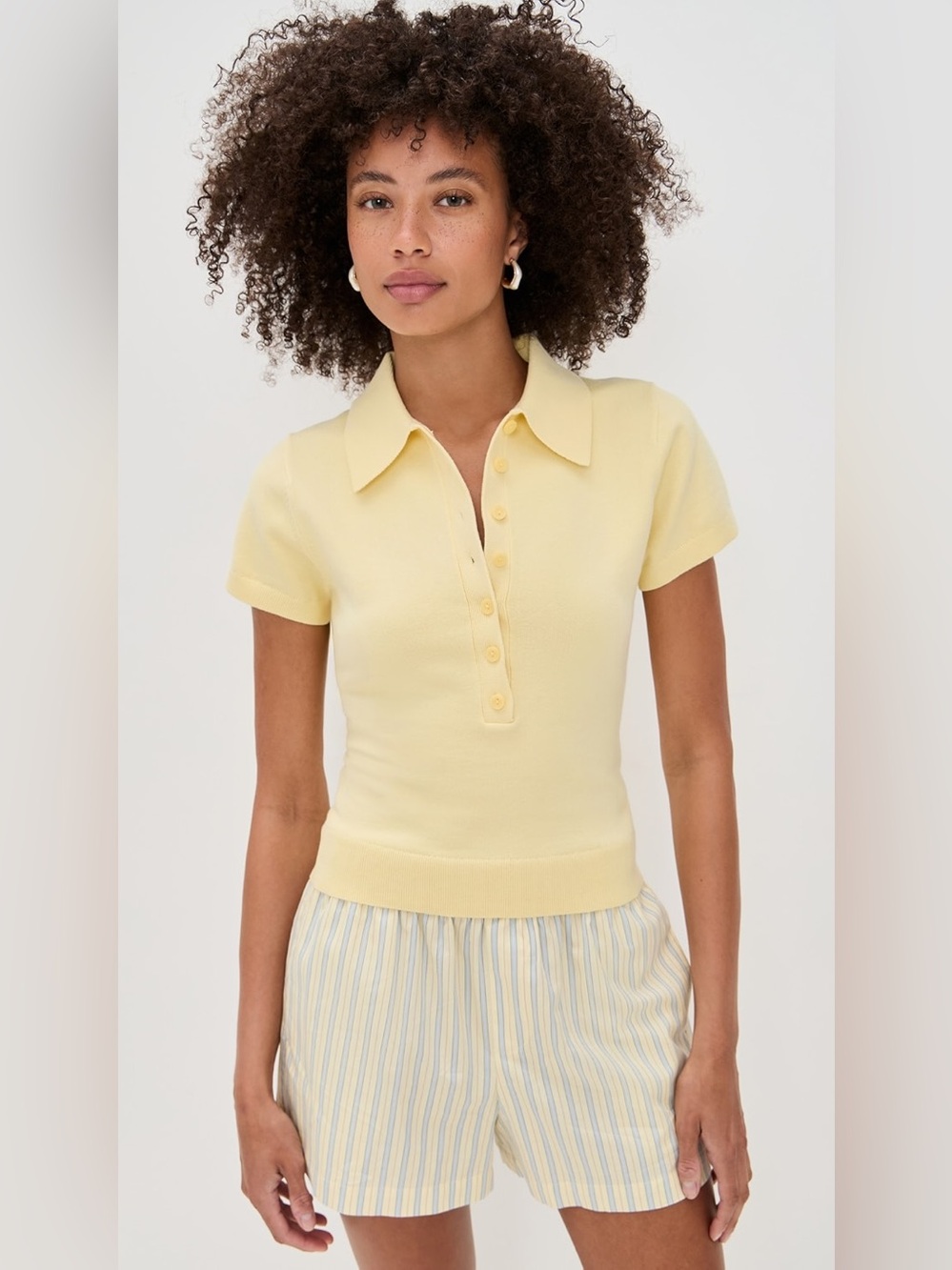 🔖Reformation Bentley Cotton Polo Sweater